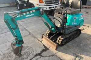 平成7年　コマツ　PC02-1A　0.01㎥　油圧配管付・★使用時間584時間！★