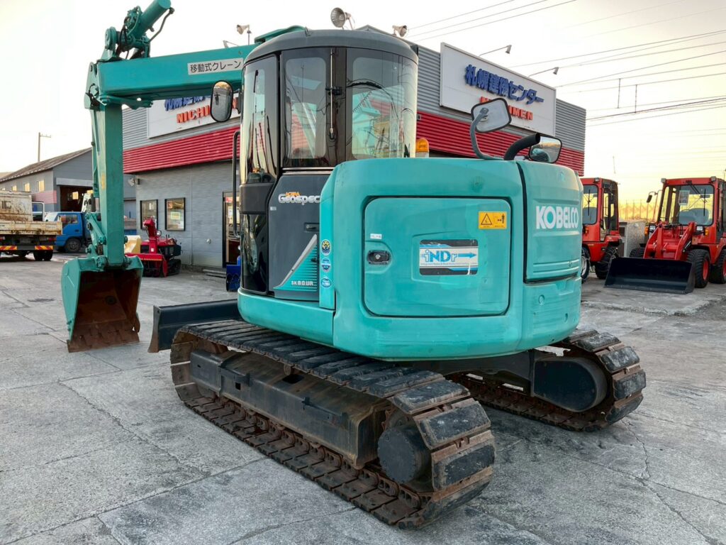 コベルコ　バックホー　SK80UR-6E　0.28㎥　オフセットブーム・クレーン仕様・旋回マルチ・後方超小旋回