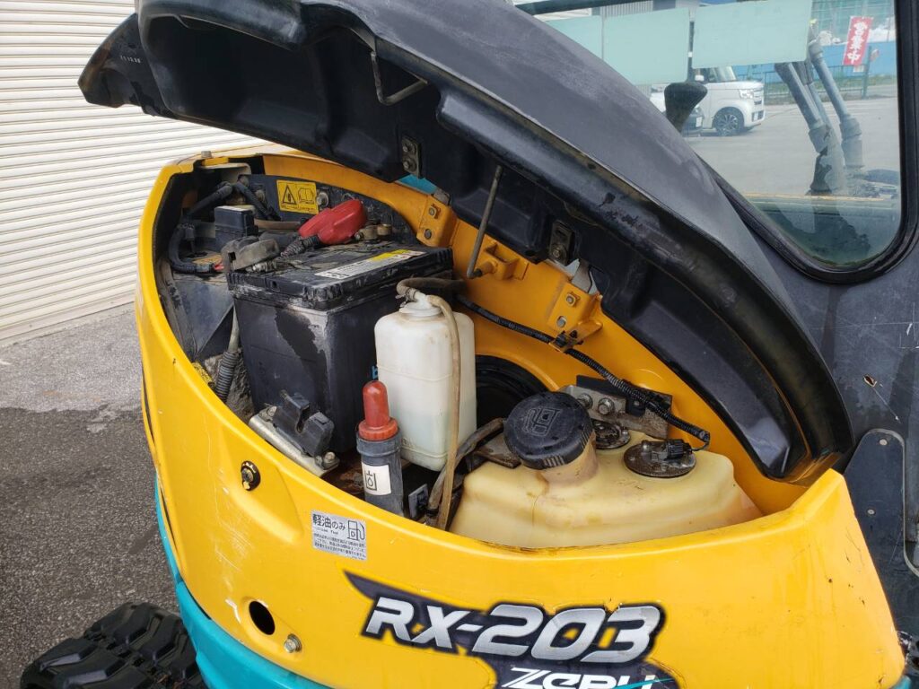 クボタ　RX-203S　クレーン仕様　オフセットブーム
