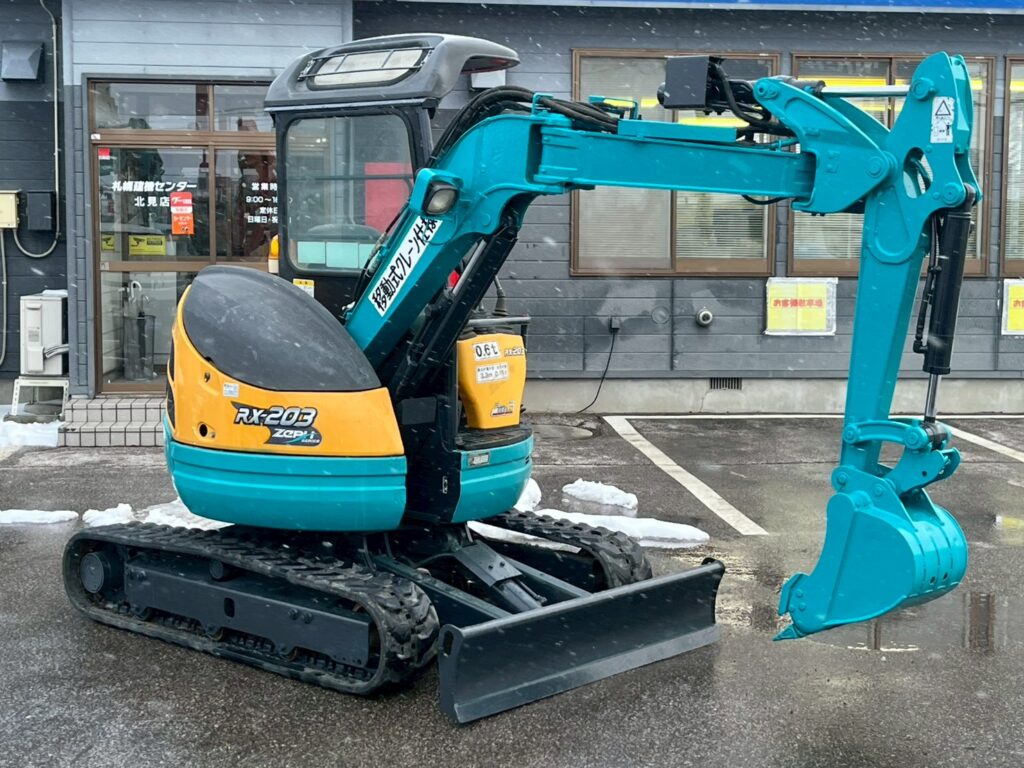 【★北見店★】◆クボタ　RX-203S　クレーン仕様　オフセットブーム　　　　　　　　　　　　　　　　　　　　　　　　札幌・江別・旭川・北見・釧路どこでも全国対応可能です！　　　　　　　　　　　　　　　　　　　　　　　　　　お問い合わせは北見店へ～TEL0157-57-7166～