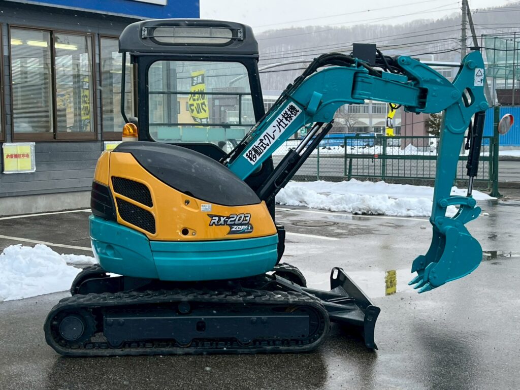 【★北見店★】◆クボタ　RX-203S　クレーン仕様　オフセットブーム　　　　　　　　　　　　　　　　　　　　　　　　札幌・江別・旭川・北見・釧路どこでも全国対応可能です！　　　　　　　　　　　　　　　　　　　　　　　　　　お問い合わせは北見店へ～TEL0157-57-7166～