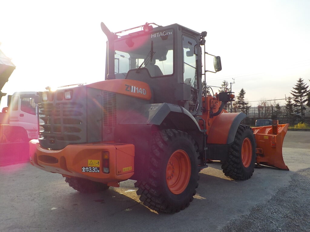 平成25年　日立　ホイールローダー　ZW140　★スノウプラウ★ノーマルバケット付★Wキャビン★エアコン★