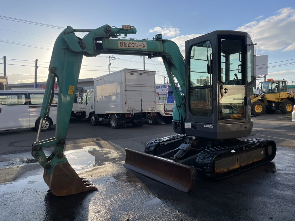 平成２５年　バックホー　コベルコ　ＳＫ３８ＵＲ　0.07㎥　後方超小旋回　クレーン仕様