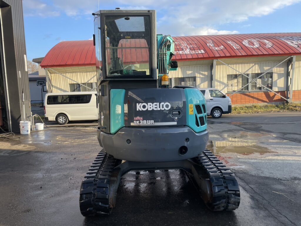 平成２５年　バックホー　コベルコ　ＳＫ３８ＵＲ　0.07㎥　後方超小旋回　クレーン仕様