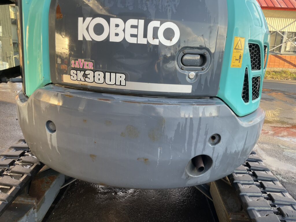 平成２５年　バックホー　コベルコ　ＳＫ３８ＵＲ　0.07㎥　後方超小旋回　クレーン仕様