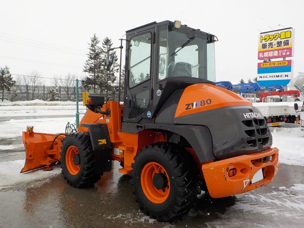 平成30年　日立　ホイールローダー　ZW80-5B　★スノウプラウ★ノーマルバケット★ワンタッチ式★車検令和9年11月★