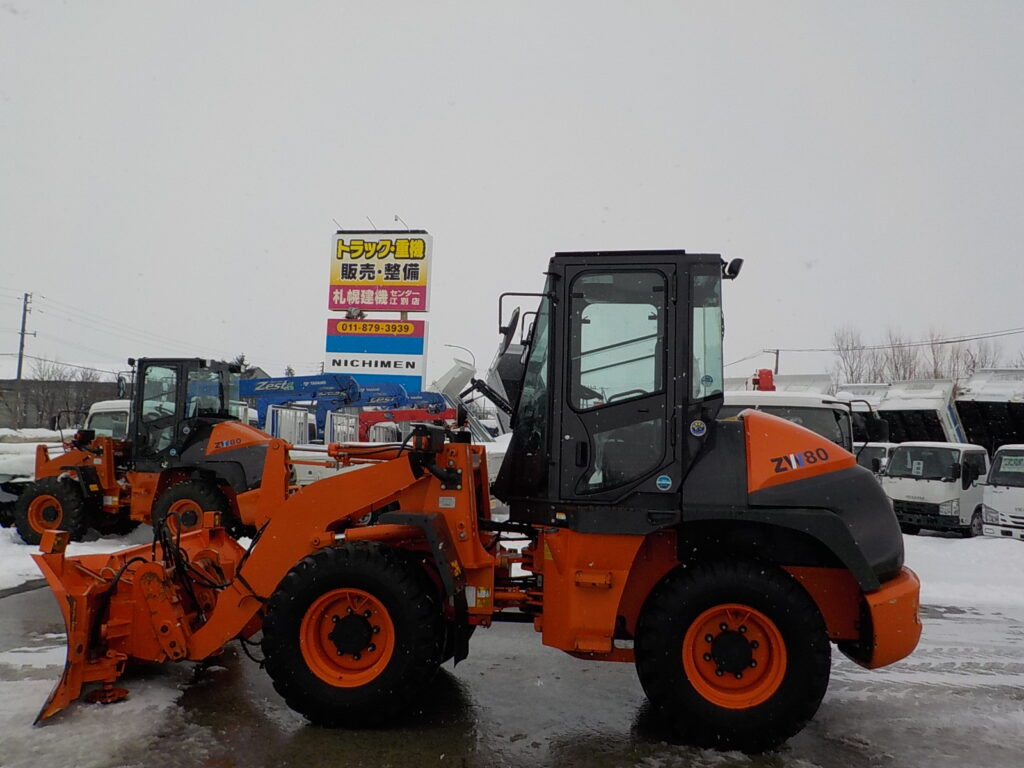 平成30年　日立　ホイールローダー　ZW80-5B　★スノウプラウ★ノーマルバケット★ワンタッチ式★車検令和9年11月★