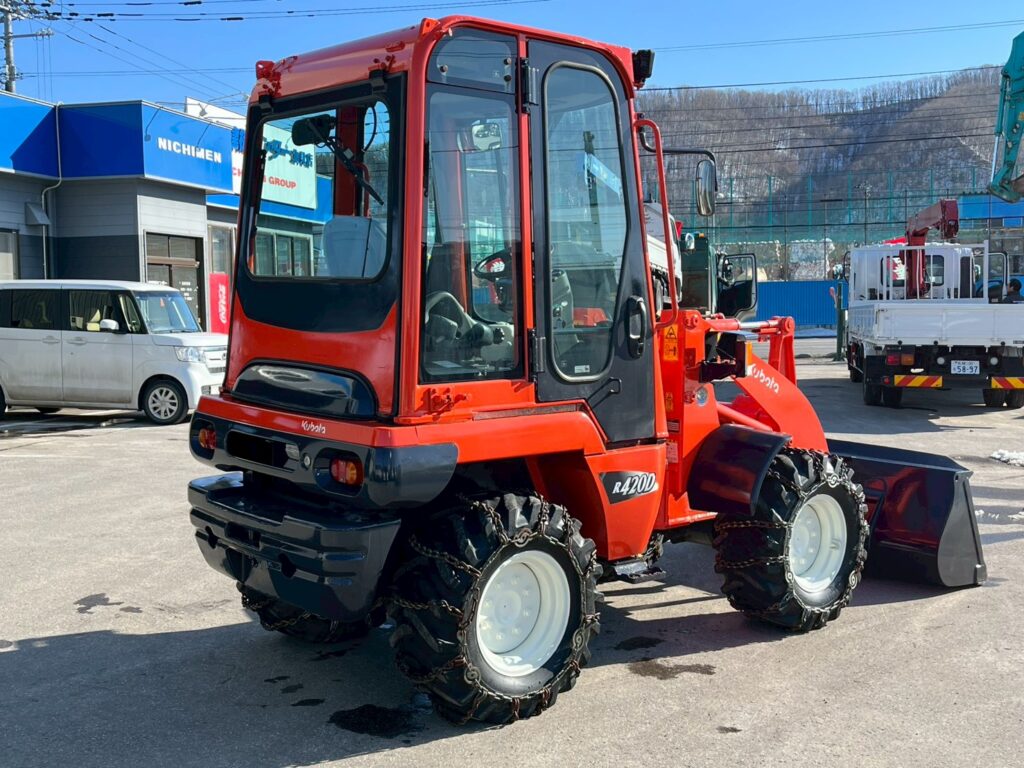 【★北見店★】クボタホイールローダー　R420D　ミニショベル　小型特殊　バケット容量0.4㎥札幌・江別・旭川・北見・釧路どこでも全国対応可能です！【お問い合わせは北見店へ～TEL0157-57-7166～】
