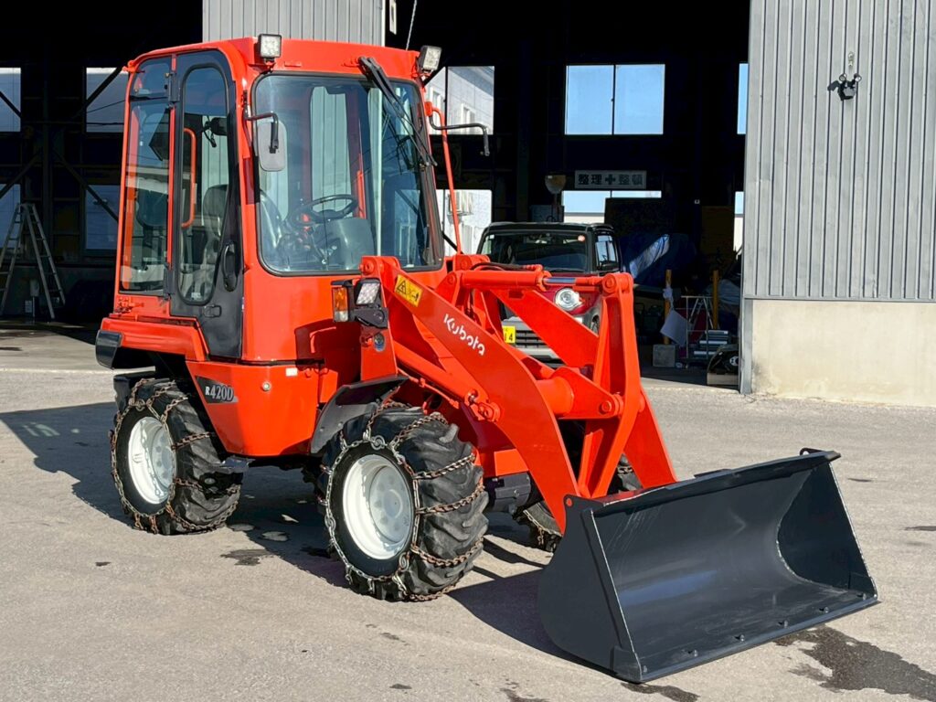 【★北見店★】クボタホイールローダー　R420D　ミニショベル　小型特殊　バケット容量0.4㎥札幌・江別・旭川・北見・釧路どこでも全国対応可能です！【お問い合わせは北見店へ～TEL0157-57-7166～】