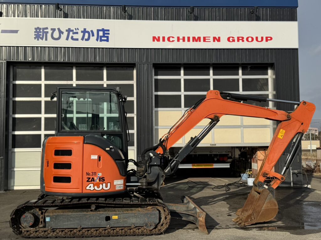 令和1年　日立ZX40U-5B　後方超小旋回　クレーン仕様　エアコン