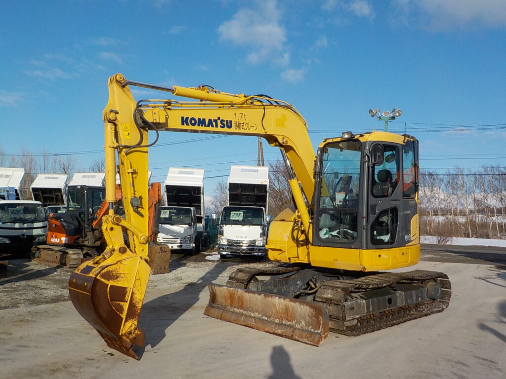 平成26年　コマツ　バックホー　PC78US-8　★0.28立米★配管付き★クレーン仕様★