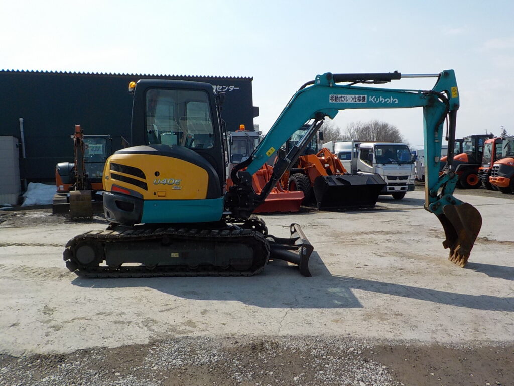 【江別店】平成３１年式　クボタ　バックホー　U40-6E　★0.14立米★配管付★クレーン仕様★