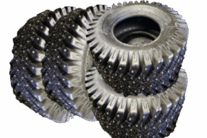 タイヤショベル用 スノースパイクタイヤ 未使用 各種サイズ4本セット!