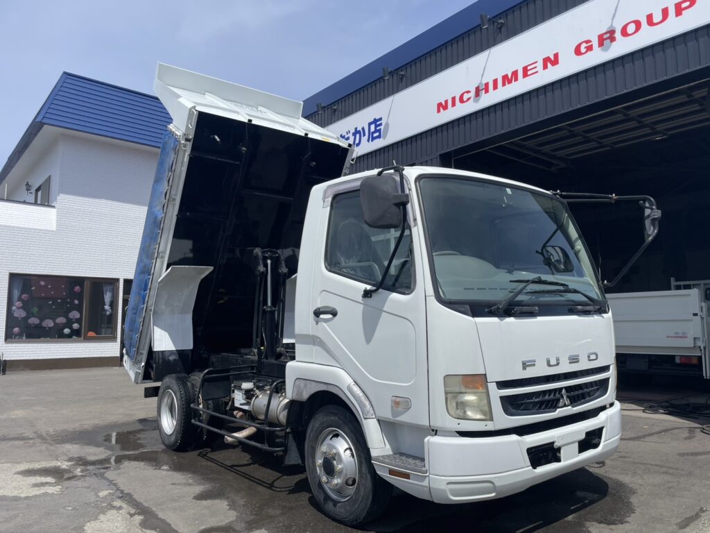 平成20年　ファイター４トンダンプ　コボレーン　三方開き　車検1年付