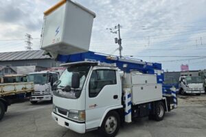 平成16年　いすゞ　エルフ　14ｍ高所作業車　電工仕様（車検2年付）