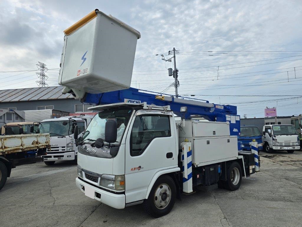 平成16年　いすゞ　エルフ　14ｍ高所作業車　電工仕様（車検2年付）