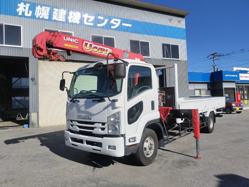 平成28年　　いすゞフォワード4トン4段クレーンラジコン　★荷台塗装済み！★排気量5190㏄！★車検1年付　★ラジコン