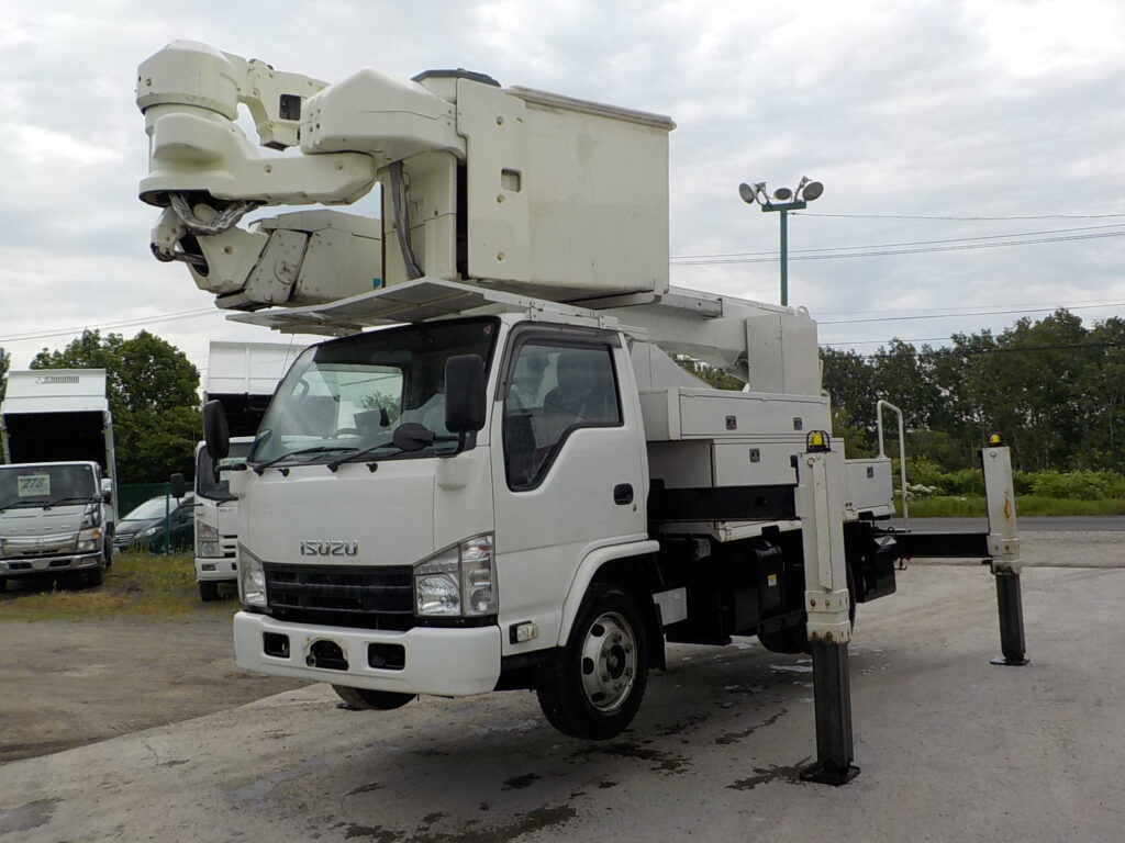 平成23年　エルフ 14.6ｍ高所作業車　★電工仕様★絶縁バケット★ウインチ★車検令和7年12月★