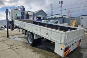 サムネイル: 平成24年　日野　レンジャー　４トン３段クレーン　ロングジャッキ・フックイン・ラジコン付（車検令和7年12月）
