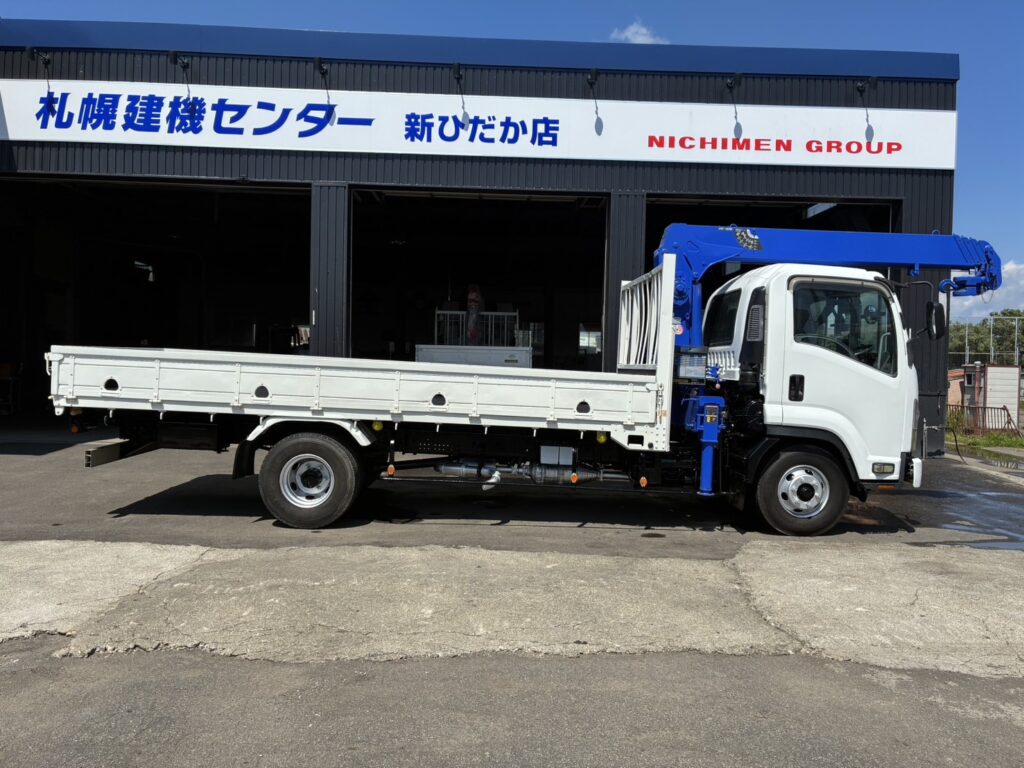 平成20年　いすゞ　フォワード　４トン４段クレーン　フックイン（車検1年付）