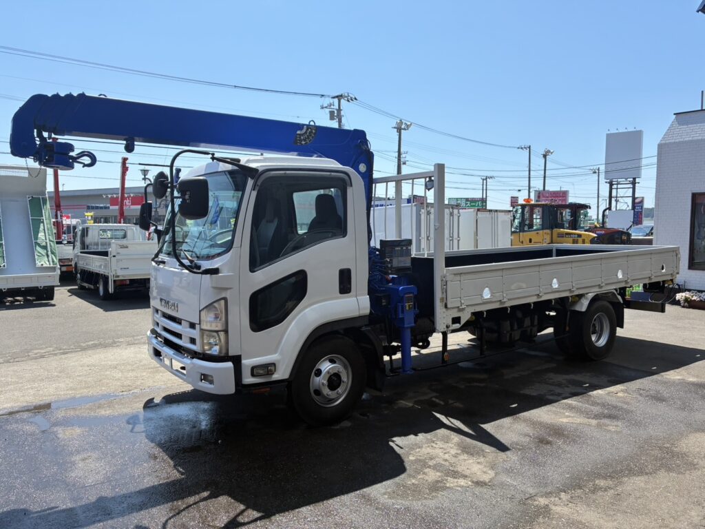 平成20年　いすゞ　フォワード　４トン４段クレーン　フックイン（車検1年付）