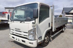 平成26年　いすゞ　エルフ3トン平アルミアオリ　荷台（鉄板）