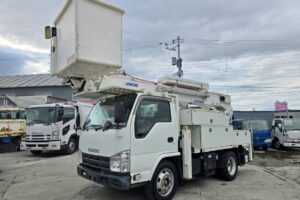 平成23年　いすゞ　エルフ　14.6ｍ高所作業車　電工仕様ウィンチ・ウィンチ（車検令和7年8月）