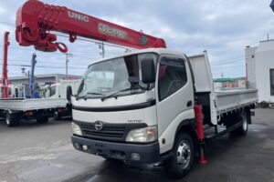 平成20年　デュトロ3.5トン5段クレーンワイドロング ラジコン 荷台・クレーン・下廻り塗装済み