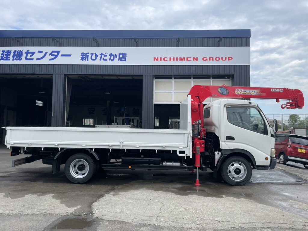 平成20年　デュトロ3.5トン5段クレーンワイドロング ラジコン 荷台・クレーン・下廻り塗装済み