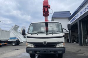 サムネイル: 平成20年　デュトロ3.5トン5段クレーンワイドロング ラジコン 荷台・クレーン・下廻り塗装済み