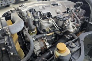 サムネイル: 平成19年　三菱　キャンター　11.9ｍ高所作業車　スチールバケット・張り出し不要アウトリガー（車検2年付）