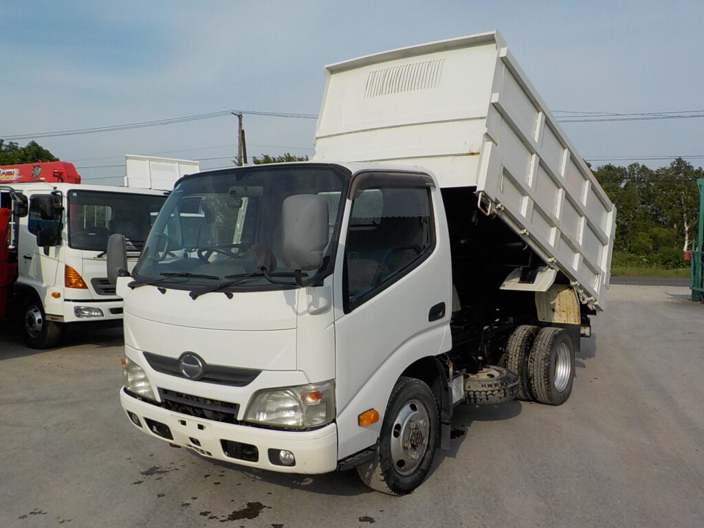 平成24年　デュトロ 2ｔ深ダンプ 4ＷＤ　★土砂禁★観音開き★荷台内寸304㎝×158㎝×109㎝★車検令和7年11月★