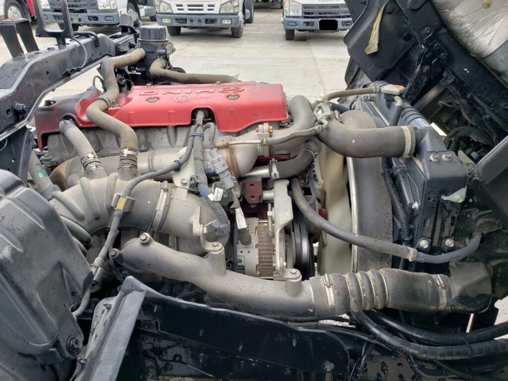 平成25年　日野　レンジャー　４トンダンプ　電動コボレーン付・荷台塗装済！（車検令和7年10月）