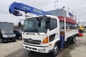 平成23年　日野　レンジャー　４トン４段クレーンロング　フックイン・ラジコン付（車検1年付）