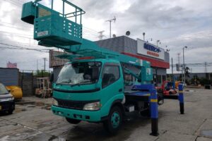 平成19年　日野　デュトロ　16ｍ高所作業車　スチールバケット（車検2年付）