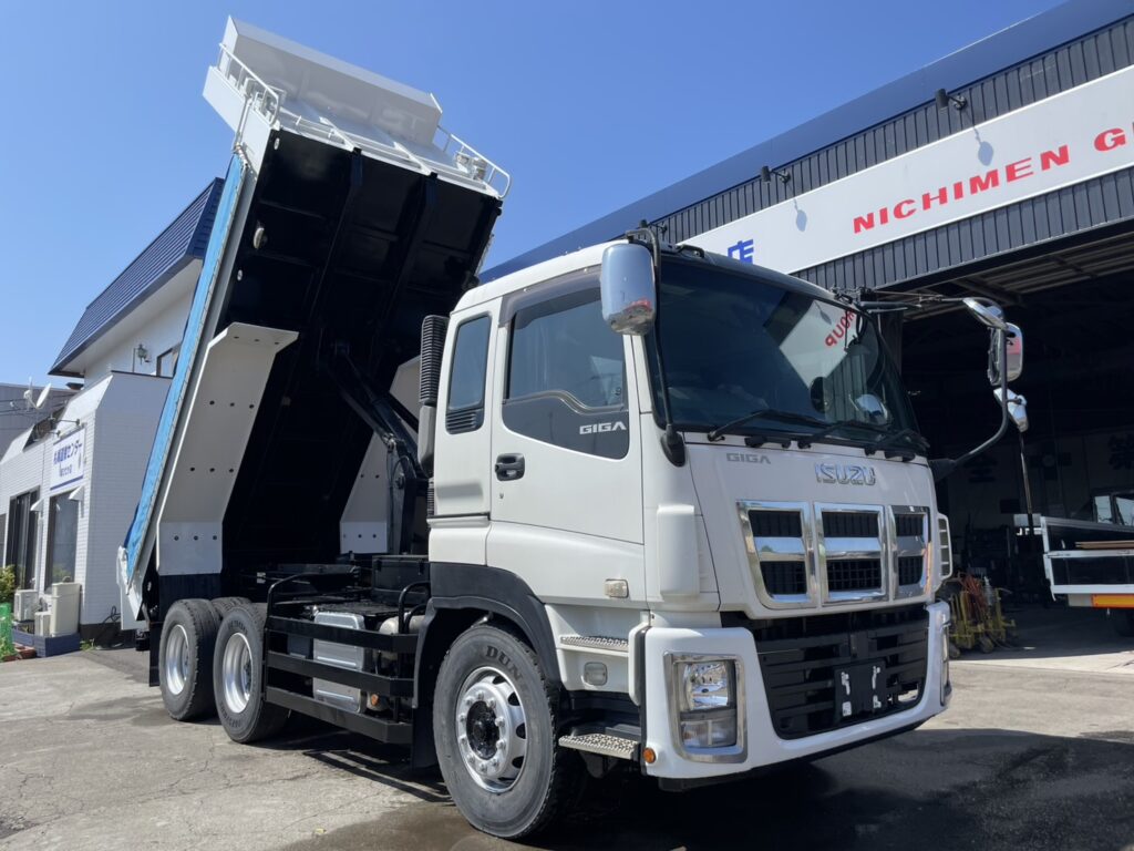 平成26年　ギガ大型ダンプ　電動コボレーン　走行53万キロ　車検1年付