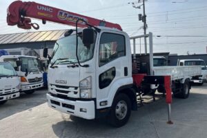 平成28年　いすゞ　フォワード　４トン４段クレーンロング　フックイン・ラジコン付（車検1年付）