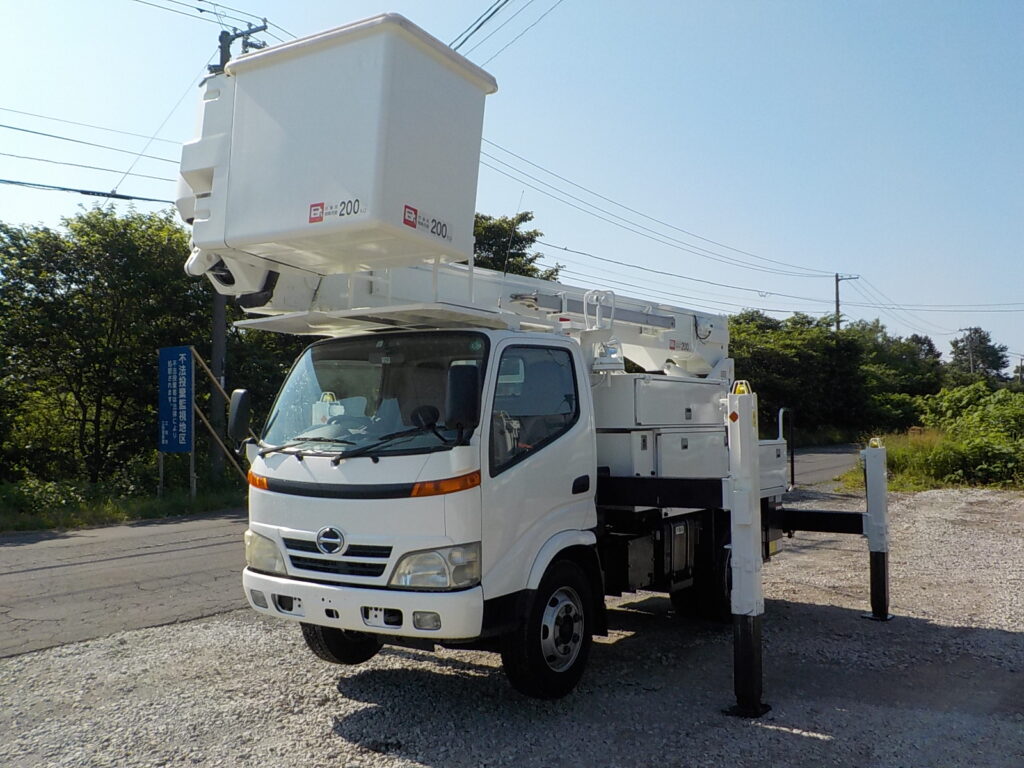 平成20年　デュトロ 14.6ｍ高所作業車　★電工仕様★ウインチ★絶縁バケット★