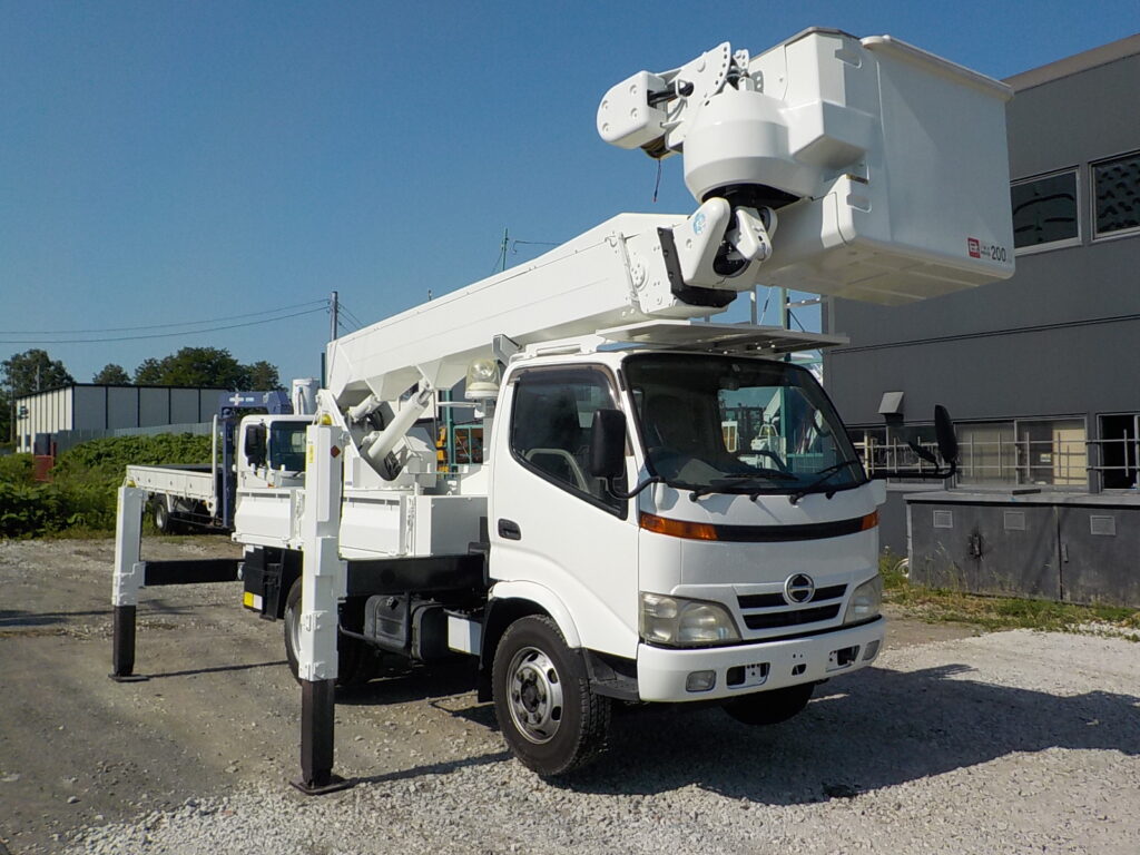平成20年　デュトロ 14.6ｍ高所作業車　★電工仕様★ウインチ★絶縁バケット★