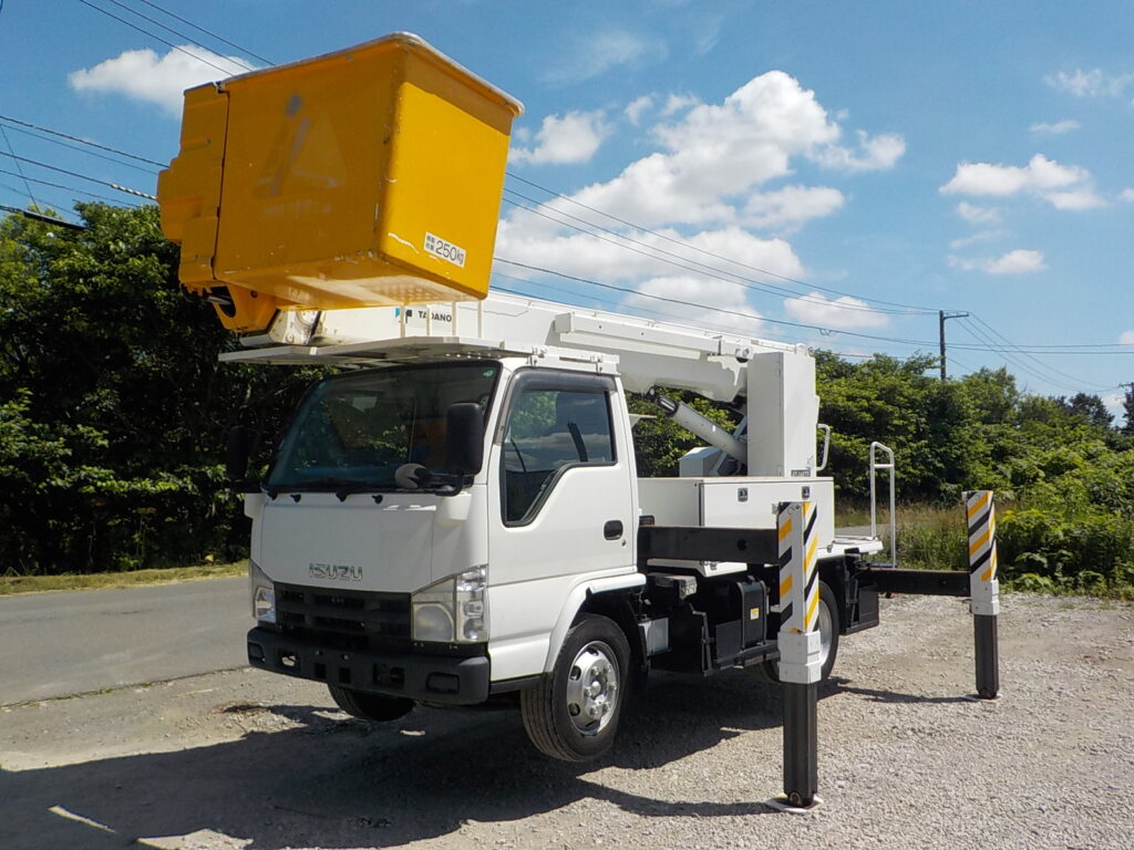 平成21年　エルフ 14.6ｍ高所作業車　★電工仕様★ウインチ★絶縁バケット★車検令和7年9月