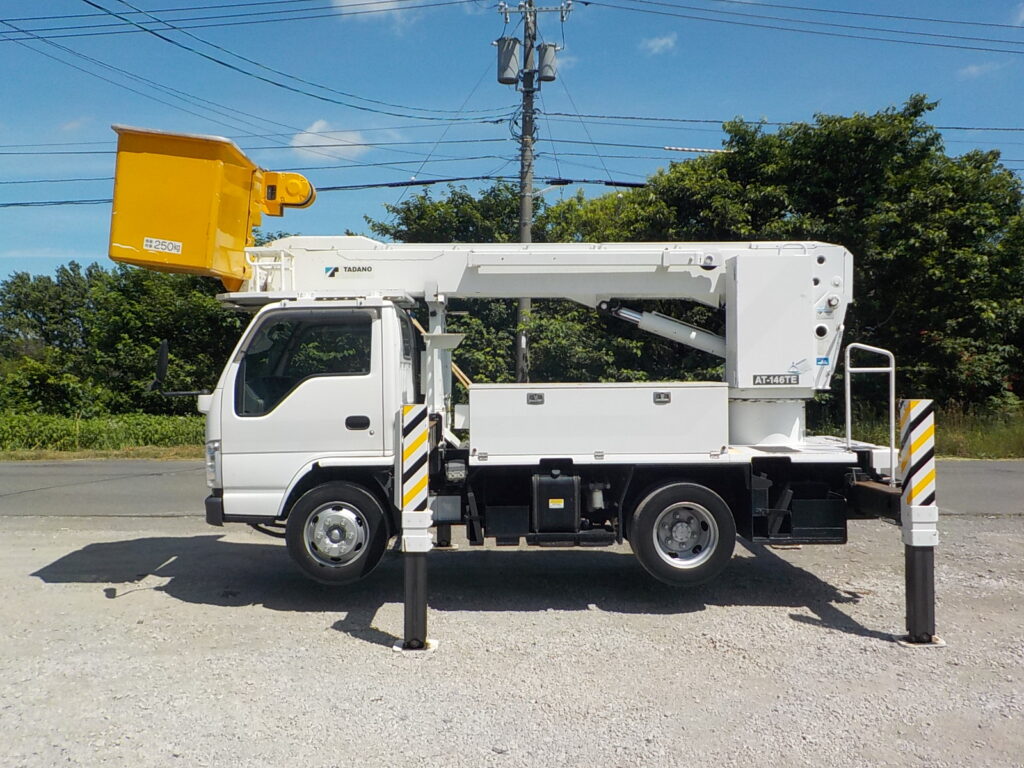 平成21年　エルフ 14.6ｍ高所作業車　★電工仕様★ウインチ★絶縁バケット★車検令和7年9月
