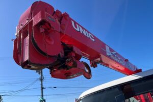 サムネイル: 平成23年　日野　デュトロ　２トン３段クレーンロング　フックイン（車検1年付）