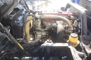 サムネイル: H19 デュトロ12ｍ高所作業車　★フル装備　★5ＭＴ　★アイチ ＳＳ－１２Ａ ★塗装済み！