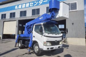 サムネイル: H19 デュトロ12ｍ高所作業車　★フル装備　★5ＭＴ　★アイチ ＳＳ－１２Ａ ★塗装済み！