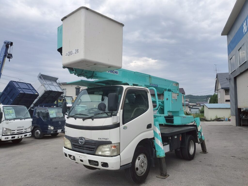 H19 デュトロ12ｍ高所作業車　★フル装備　★5ＭＴ　★アイチ ＳＳ－１２Ａ