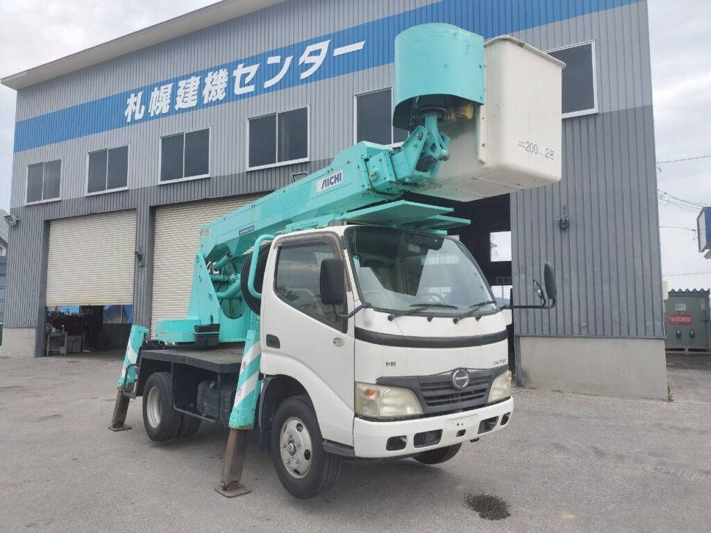 H19 デュトロ12ｍ高所作業車　★フル装備　★5ＭＴ　★アイチ ＳＳ－１２Ａ