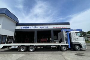 サムネイル: 平成22年　三菱　スーパーグレート　大型4段クレーン付きセルフ　ラジコン　車検令和8年6月　