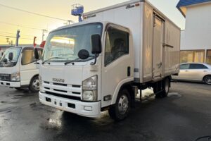 平成20年　エルフ 4トンパネルワイドロング　サイドドア　ラッシングレール1段　車検1年付