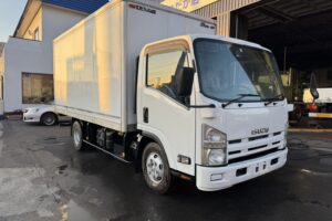 サムネイル: 平成20年　エルフ 4トンパネルワイドロング　サイドドア　ラッシングレール1段　車検1年付