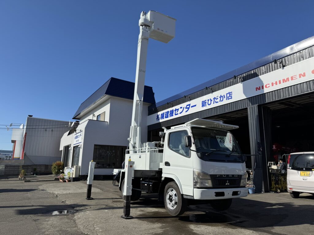 平成22年　キャンター14.5M高所作業車　FRPバケット　上物アイチ　全塗装済み　車検2年付